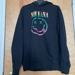 H&M Nirvana Smiley Face Hoodie